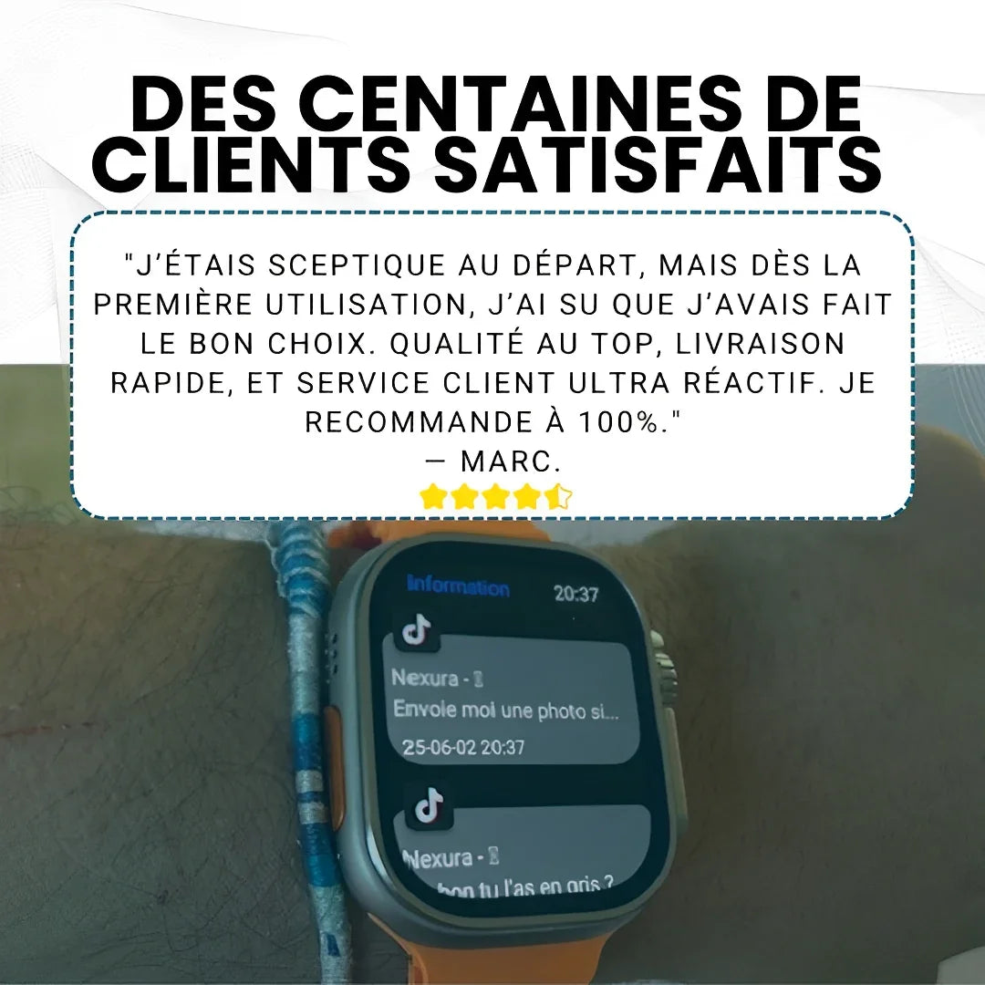 Nexura™ - Montre connectée Bluetooth ULTRA MAX - 49mm - Nexura