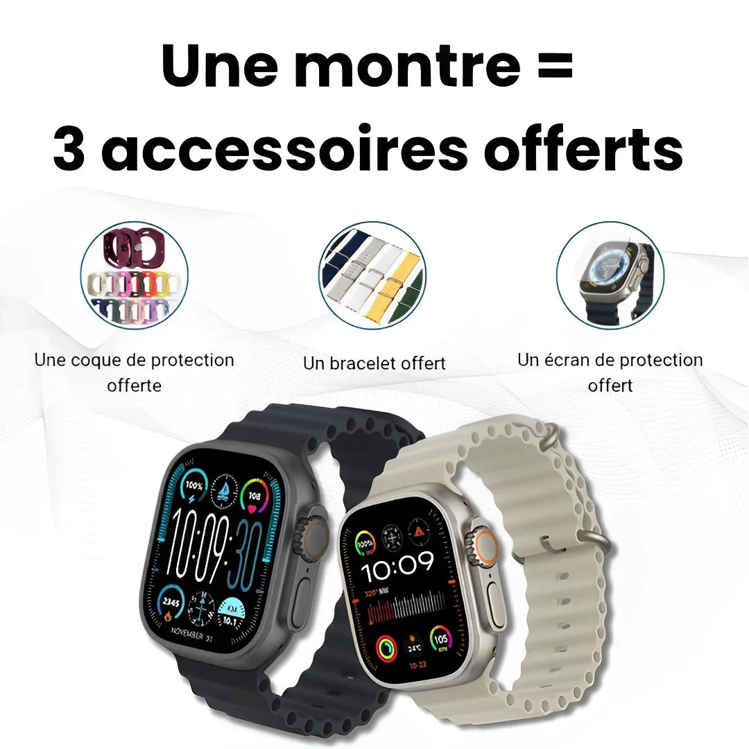 Nexura™ - Montre connectée Bluetooth ULTRA MAX - 49mm - Nexura