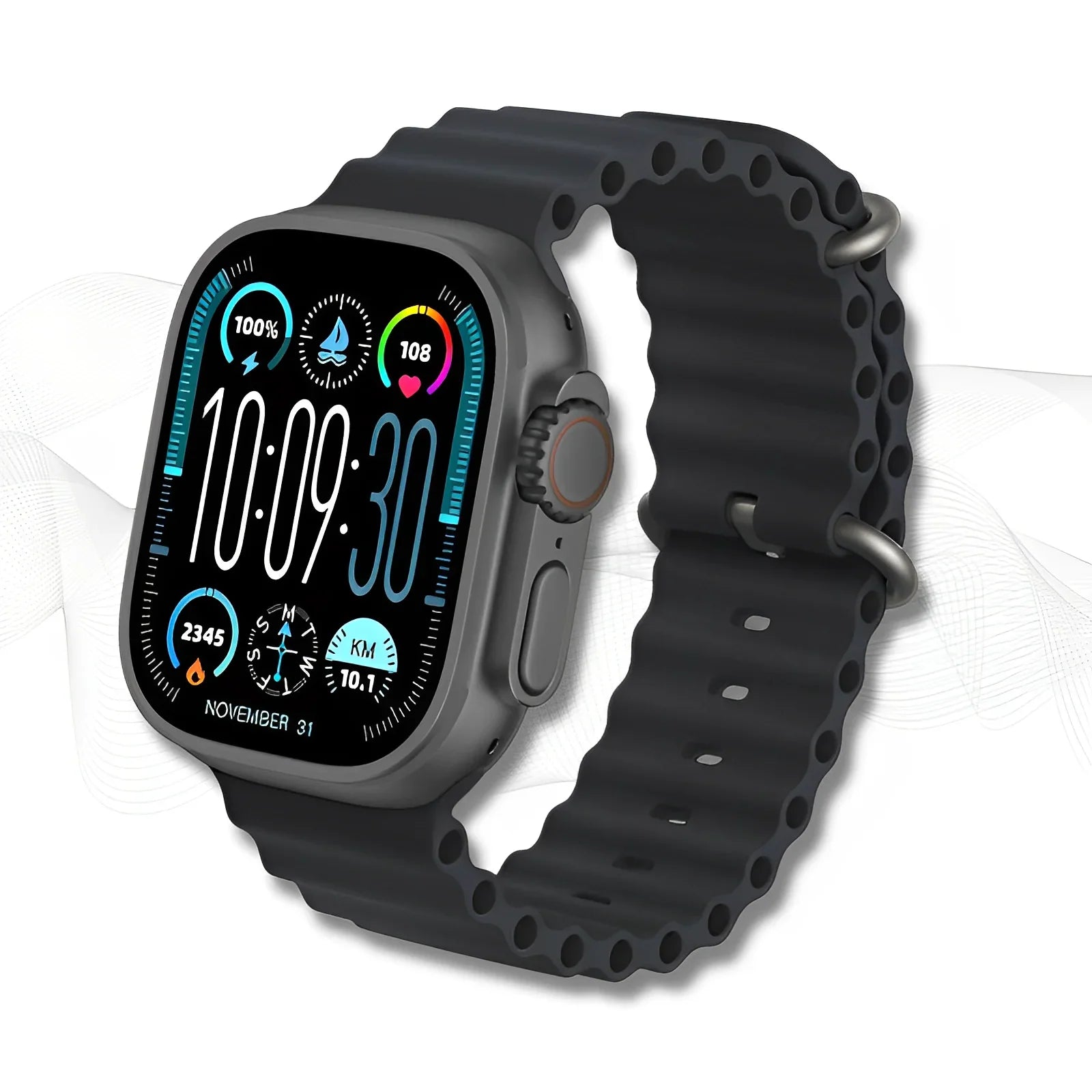Nexura™ - Montre connectée Bluetooth ULTRA MAX - 49mm - Nexura