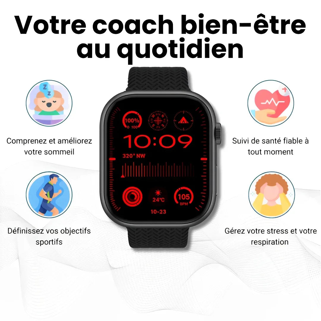 Nexura™ - Montre connectée Bluetooth PRO MAX - 46mm - Nexura