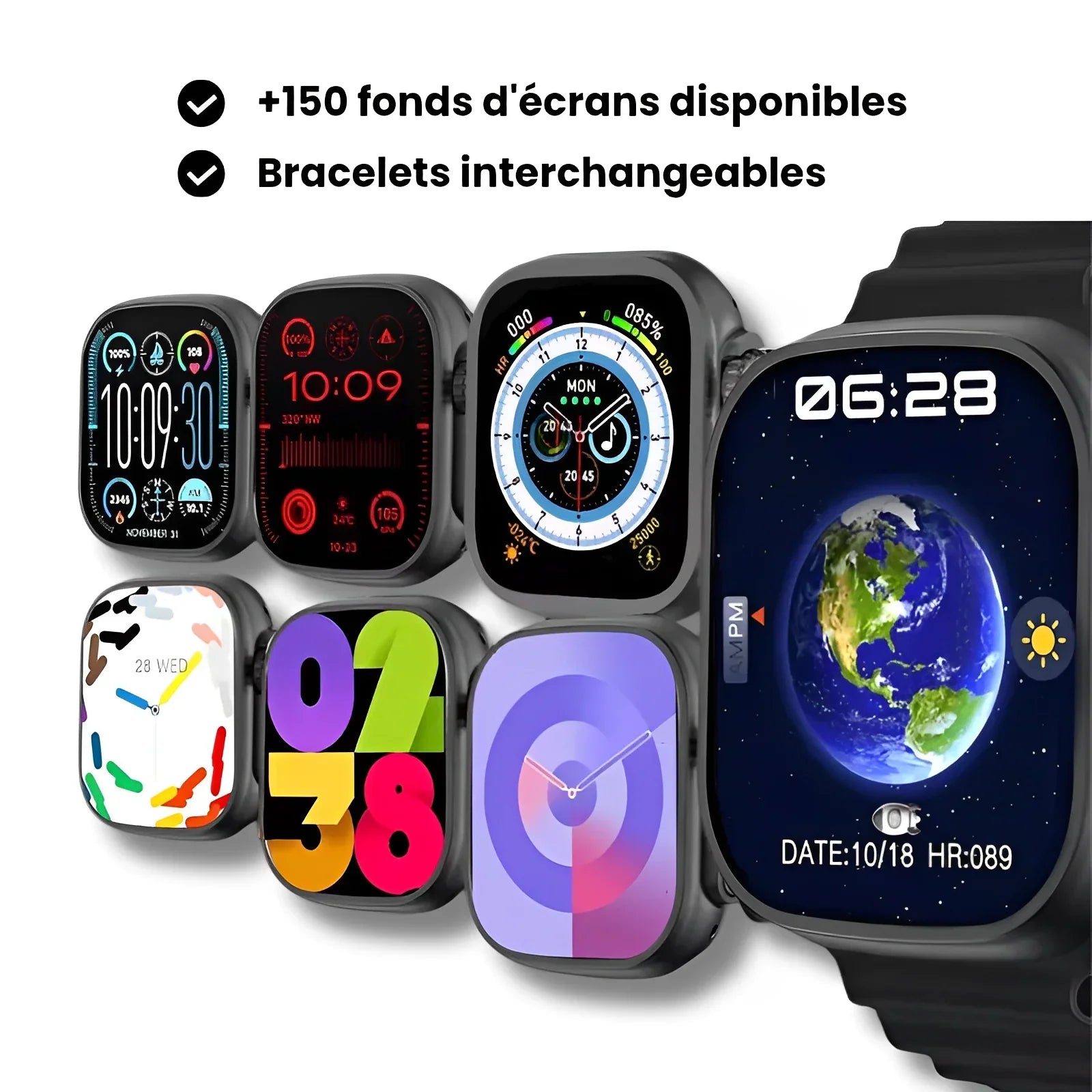 Nexura™ - Montre connectée Bluetooth ULTRA MAX - 49mm - Nexura