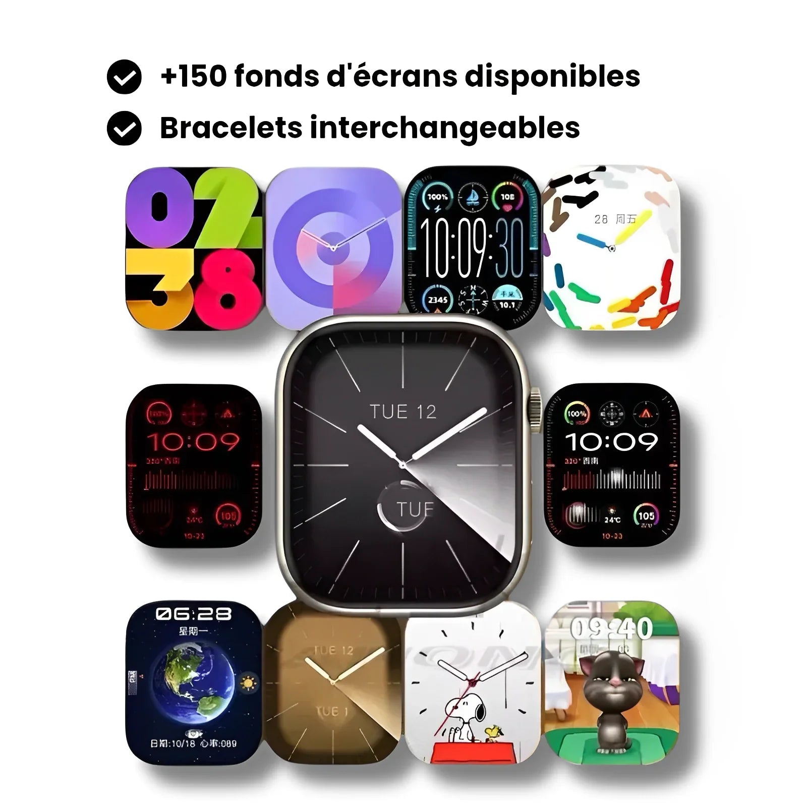 Nexura™ - Montre connectée Bluetooth PRO MAX - 46mm - Nexura