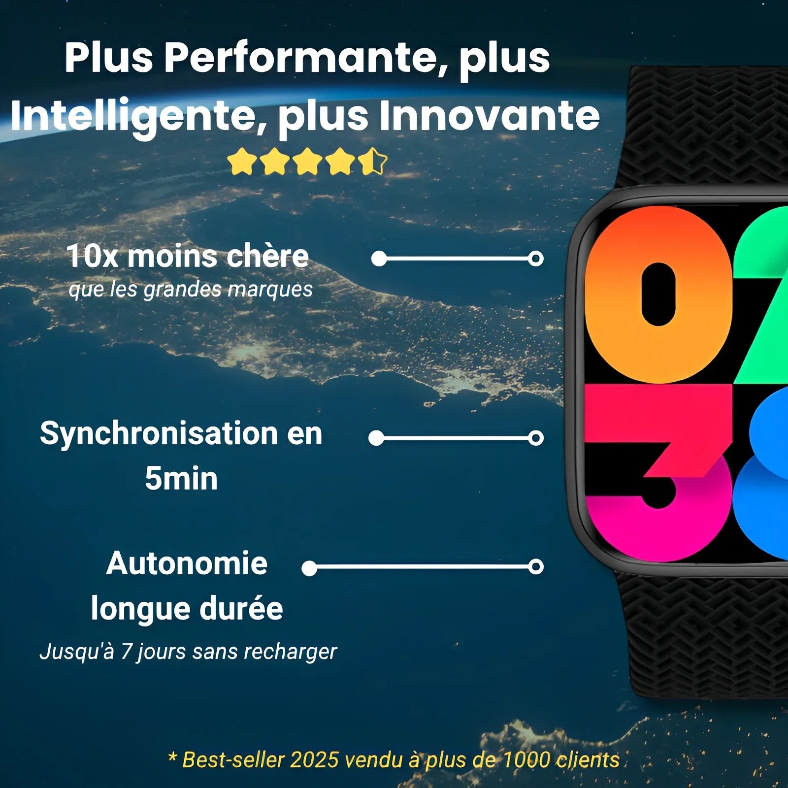 Nexura™ - Montre connectée Bluetooth PRO MAX - 46mm - Nexura